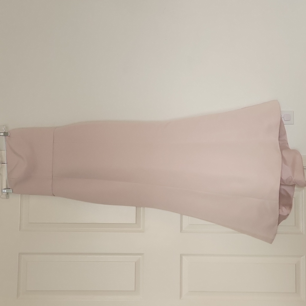 Amsale Agnes Maxi Strapless Dress In Ballet Pink Sz 6 - Picture 9 of 16